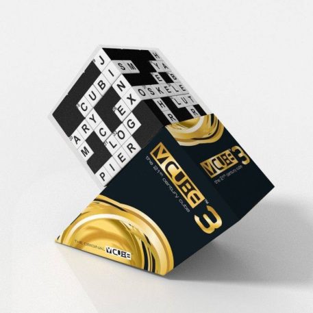 V-Cube 3x3 versenykocka- egyenes forma, Keresztrejtvény minta (matrica nélküli)