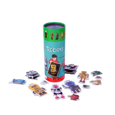Robotok mágneses puzzle játék