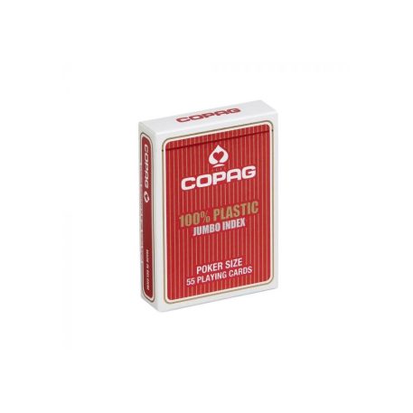 COPAG PKJ piros, 2 nagy indexes 100% plasztik póker kártya