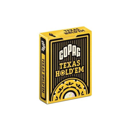 COPAG Texas Hold'em Gold fektete, 2 nagy indexes 100% plasztik póker kártya