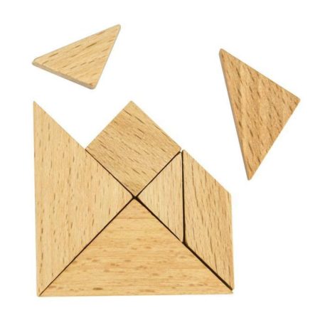 Tangram Matchbox Professor Puzzle ördöglakat