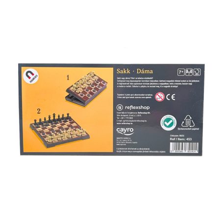 Cayro - Mágneses sakk és dáma társasjáték