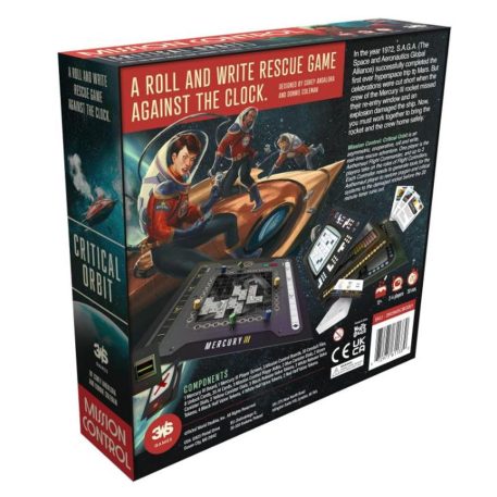 Mission Control Critical Orbit társasjáték, angol nyelvű