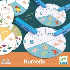   Számolás csipeszekkel - Gondolkodási műveletet fejlesztő játék - Numerix - Djeco - DJ08349