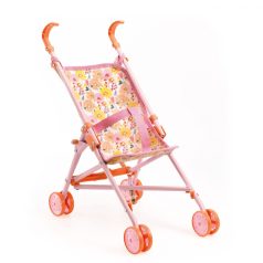   Játék babakocsi virágos - Szerepjáték - Stroller Flowers - 54 cm - DJ07841