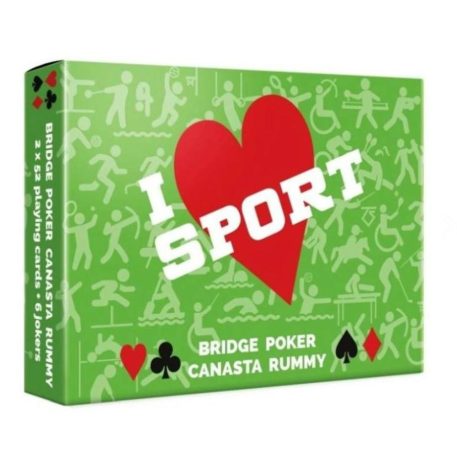 I LOVE SPORT - dupla römi kártya 110 lap