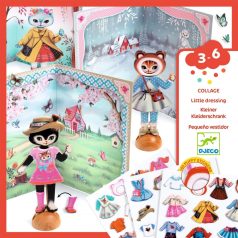  Öltöztető kiscicák - Matricás kreatív box - Little gardrobe - DJ09859