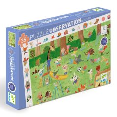   Kis barátok játszótere - Megfigyelő puzzle 35 db - Little friends' garden - DJ07596