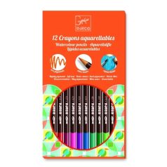  Akvarell ceruza 12 db-os klasszíkus színek - 12 watercolour carayons - Classic - Djeco
