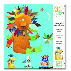   Állatos matricás képkészítő - Create with Create animals - Djeco