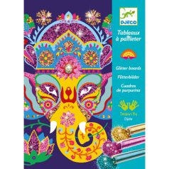   Tündöklő csodálatos állatok - Képalkotás csillámporral - Glitter animals - Djeco