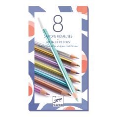   Színes ceruza 8 színű metál kivitelben - 8 metallic pencils - Djeco