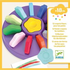   Virág kréta - Kréta - 12 flower crayons for toddlers - Djeco