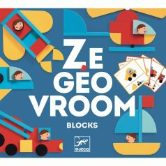   Geometriai Építő - Fa építőjáték - Ze Geo Vroum - DJ06436