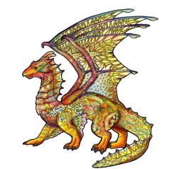Fa puzzle – Sárkány (FSC-wood)
