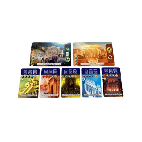 7 csoda : Párbaj társasjáték Panteon kiegészítő