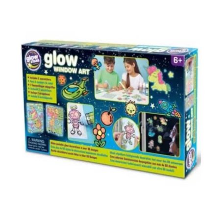 Brainstorm Foszforeszkáló üvegmatrica festék szett