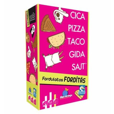 Cica, pizza, taco, gida, sajt  Fordulatos fordítás partijáték