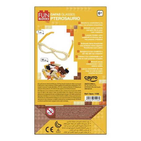 Pteroszaurusz szemüveg építőszett