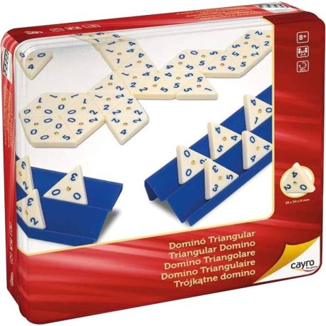 Triangular domino - metal box