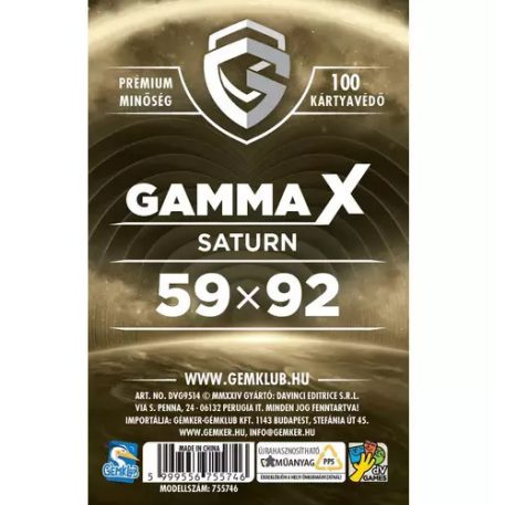 GK Gamma X - Saturn kártyavédő (59x92 mm)
