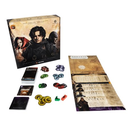 Dűne: Homokba temetett titkok társasjáték és promócsomag