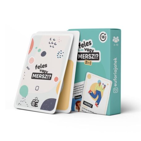Eufória - Feles vagy Mersz?! 3in1 ivós kártyajáték
