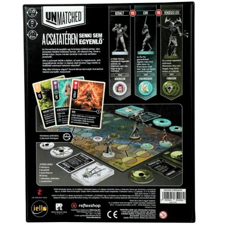 Unmatched: The Witcher - Acél és ezüst társasjáték