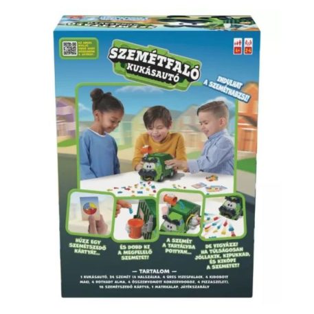 Szemétfaló kukásautó társasjáték