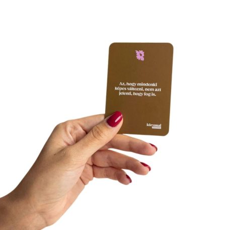 Terápiás beszélgetések - beszélgetést kezdeményező kártyajáték