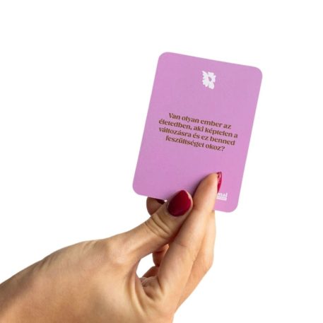 Terápiás beszélgetések - beszélgetést kezdeményező kártyajáték