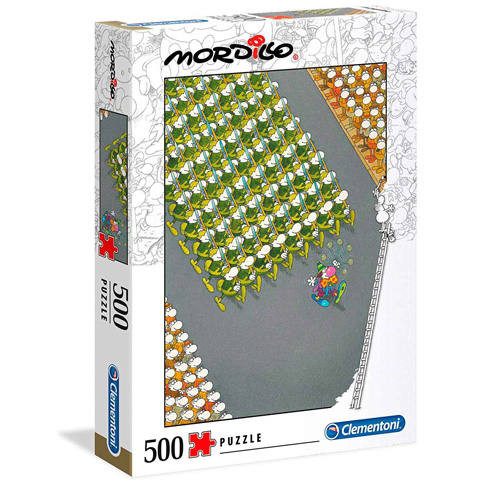 Puzzle 500 db-os - Felvonulás, Mordillo - Clementoni 35078