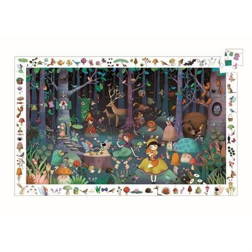 Enchanted Forest - megfigyelő puzzle 100db - Djeco