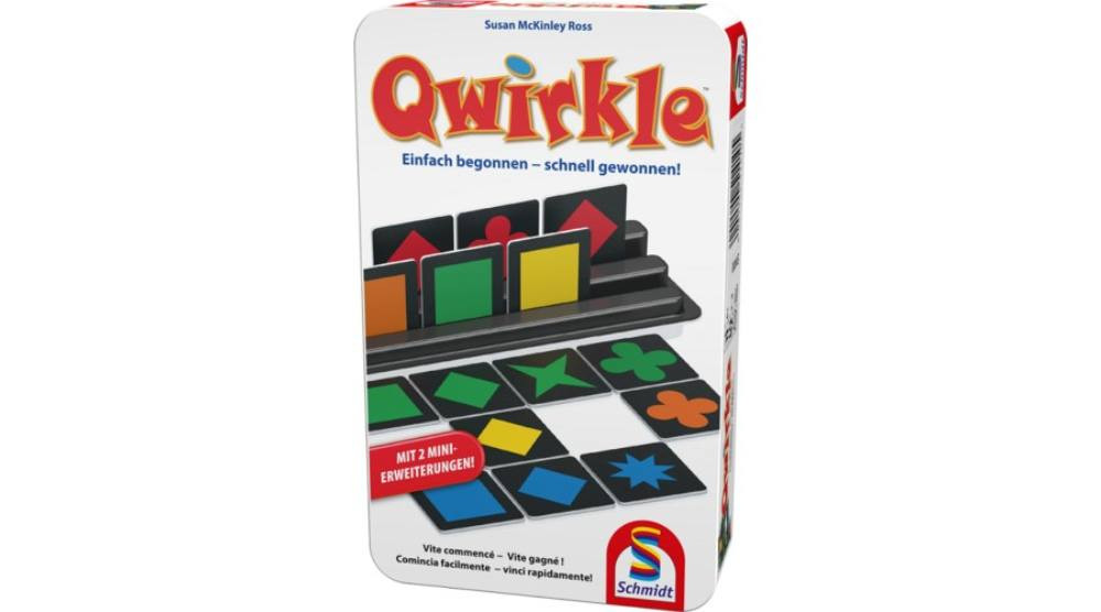 Qwirkle társasjáték - fémdobozos változat