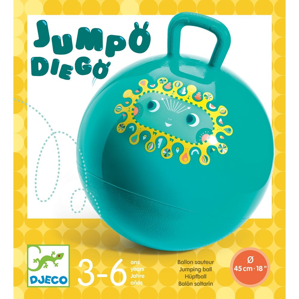 Ugráló Diego - Ugráló labda 45 cm - Jumpo Diego Djeco - DJ00181