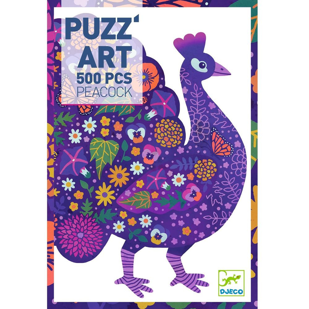 A Páva - Művész puzzle - Peacock Djeco - DJ07669