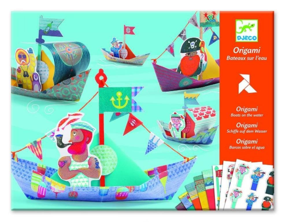 Hajó flotta - Origami - Floating boats - Djeco