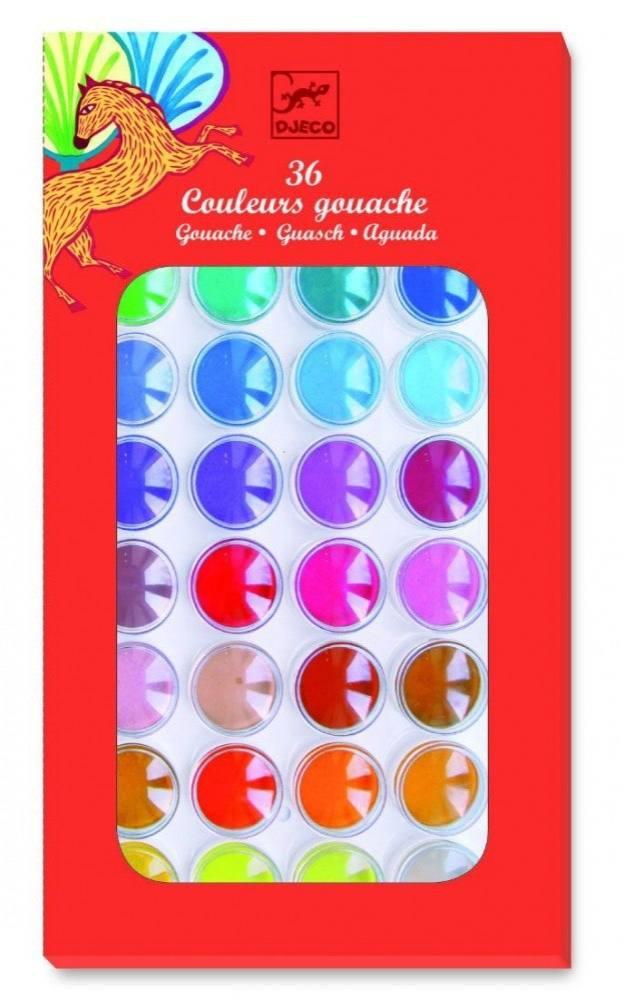Vízfesték korongos 36 szín . 36 colours cakes - Djeco