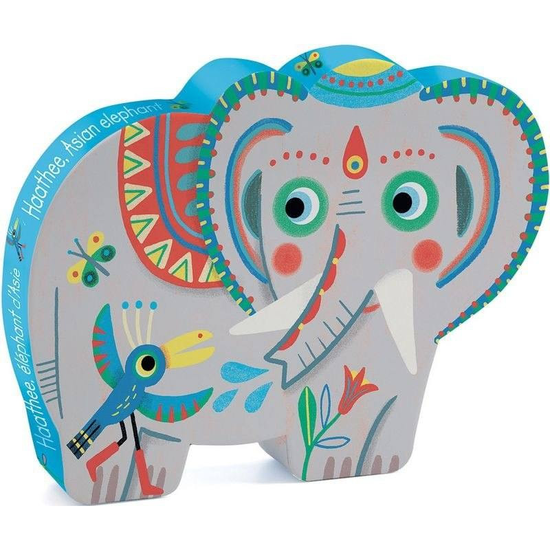 Elefántok - Puzzle 24 db-os - Haathee, Asian elephant,24 pcs. - Djeco