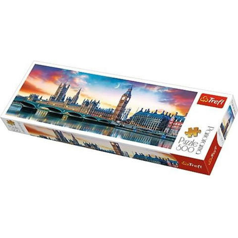 Trefl Big Ben és a Westminster-palota - 500 db-os panoráma puzzle 29507